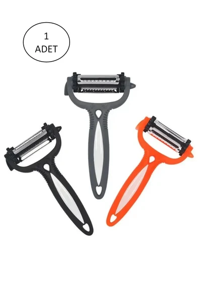 Renkli Saplı 3 Başlı Çelik Soyacak - Soyucu - Resim 4