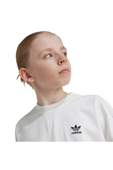 adidas Çocuk  Beyaz  T-shirt TEE IX7599 - Resim 3
