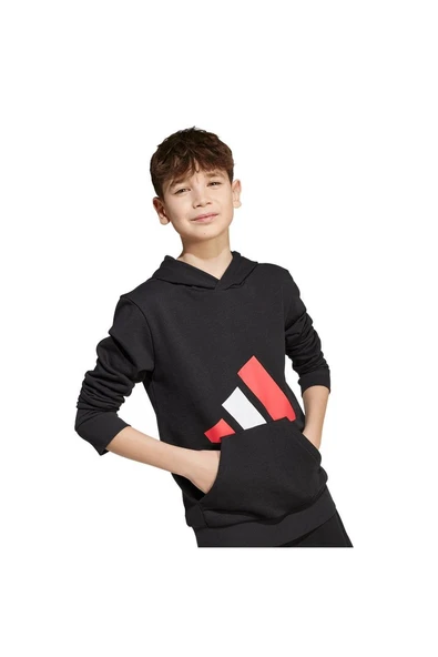 adidas Çocuk  Siyah  Sweatshirt J BL FT HD 280 JY0301 - 4