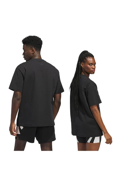 adidas Erkek  Siyah  Tshirt ADIDAS SS TEE JX5575 - Resim 6