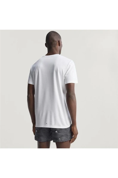 adidas Erkek  Beyaz  T-shirt adi365 E BL T M JM5740 - Resim 10