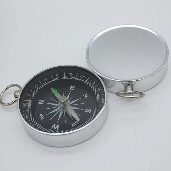 Mini Paslanmaz Alüminyum Pusula G442b - 2