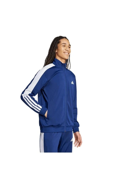 adidas Erkek  Mavi  Ceket M 3S TR CB TT JL8597 - Resim 4