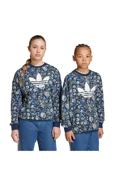 adidas Çocuk  Mavi  Sweatshirt CREW JX6316 - 7