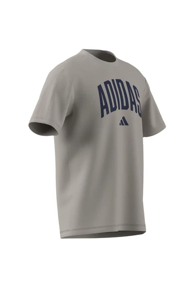 adidas Erkek  Bej  T-shirt M COLLEGIATE T JM6415 - Resim 8