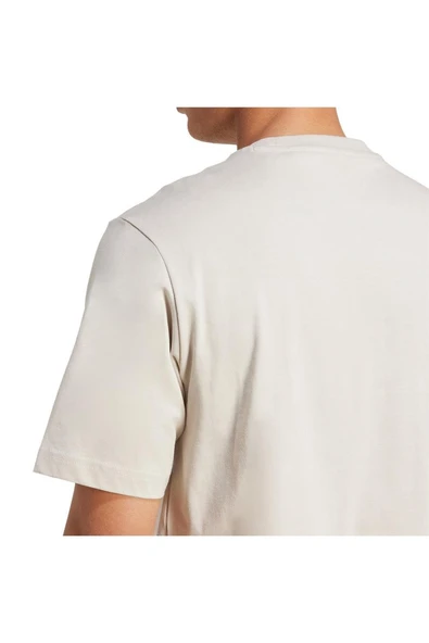 adidas Erkek  Bej  T-shirt M COLLEGIATE T JM6415 - Resim 6