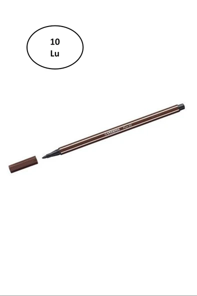 Umut Stabilo Pen 68 Kahverengi 68/45 10'lu ürün görseli 1