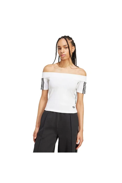adidas Kadın  Beyaz  T-shirt BANDEAU SS JV9741 - 2