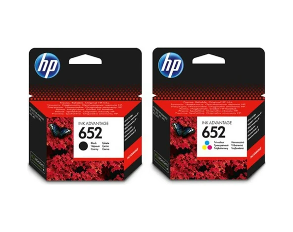 Hp 652 Siyah/Renkli Kartuş Deskjet 1115/2135/3635/3835/4535/4675 - 1