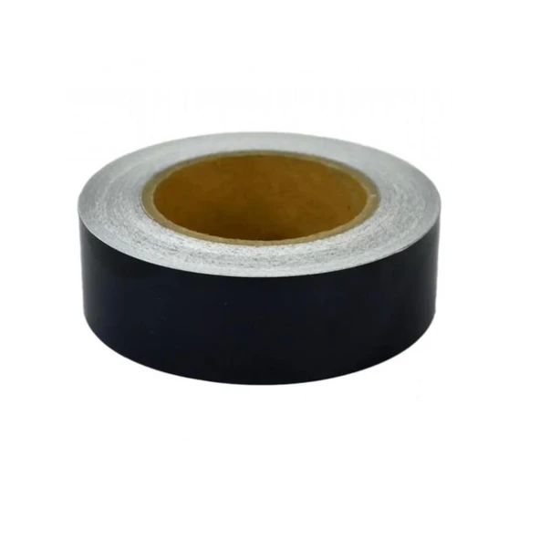 Parlak Siyah Bant Yapışkanlı Araç Çıta Direk Kaplama Folyosu 4 Cm X 4 Metre ürün görseli