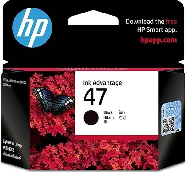HP 47 6ZD21AE Kartuş Siyah - 1