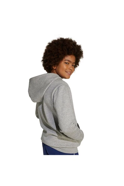 adidas Çocuk  Gri  Sweatshirt J CLGT OH FL HD JV7336 - Resim 6