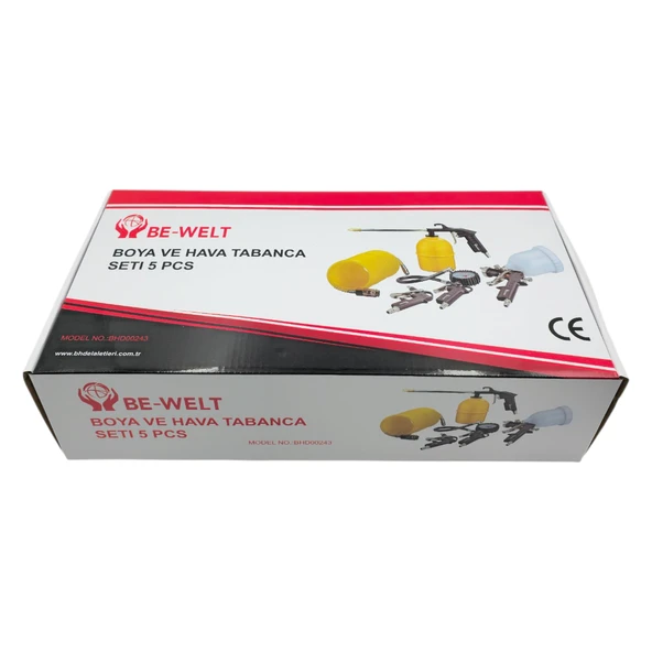Fixonic Be-Welt BHD00243 5 Parça Havalı Alet Seti - Resim 7