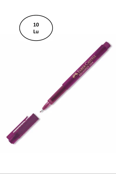 Faber Castell Broadpen Magenta 10'lu ürün görseli 1