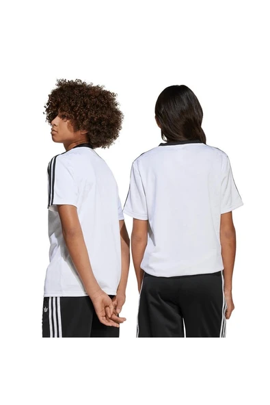 adidas Çocuk  Beyaz  T-shirt TEE JV7682 - Resim 7