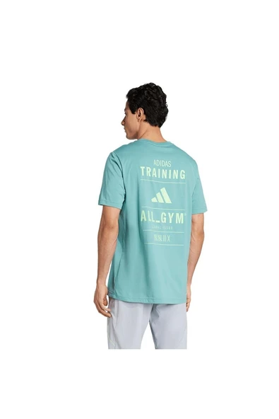 adidas Erkek  Yeşil  T-shirt M TR CAT G T JM8978 - Resim 3