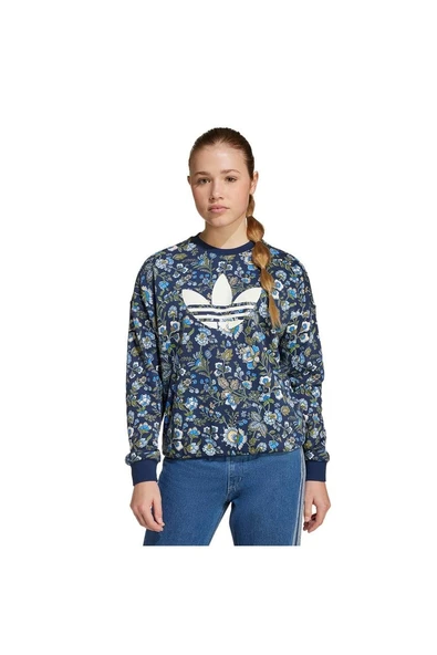 adidas Çocuk  Mavi  Sweatshirt CREW JX6316 - 1