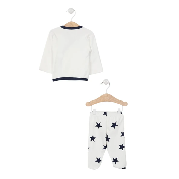 Lisanslı Erkek Bebek Yenidoğan Krem 5'li Hastane Çıkış Seti - 7