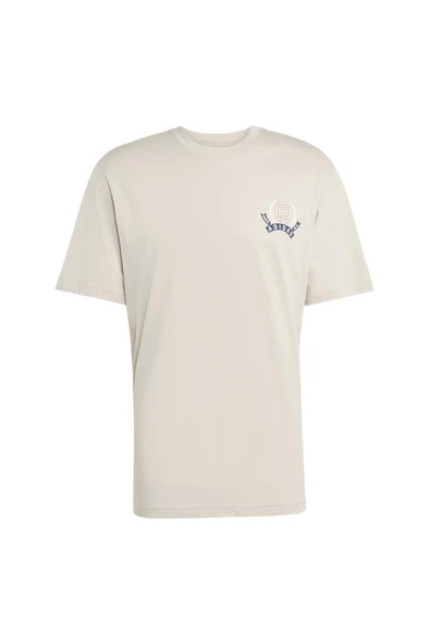 adidas Erkek  Bej  T-shirt GRAPHIC LO SS T JX8157 - 1