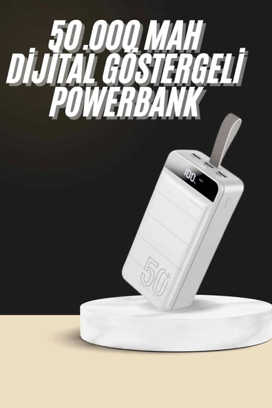 Hızlı Taşınabilir 50.000 Mah Powerbank Led Ekran Android ve İOS Uyumlu ürün görseli 1