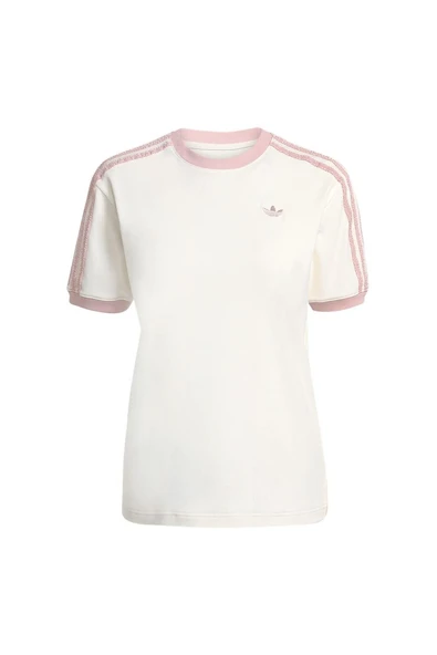 adidas Kadın Beyaz T-shirt RUFFLE 3S TEE KC8821