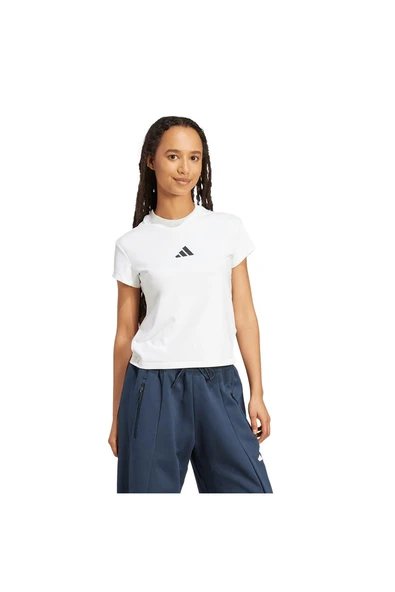 adidas Kadın  Beyaz  Tshirt W Z.N.E. BB TEE JL7334 - 3