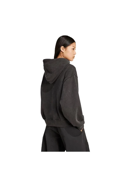 adidas Kadın  Siyah  Sweatshirt BUFFY HOODIE JW0155 - Resim 2