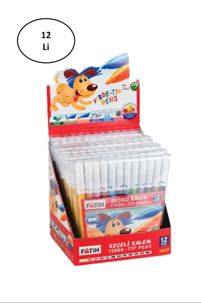 Fatih Keçeli Boya Kalemi 12 Renk ürün görseli 1