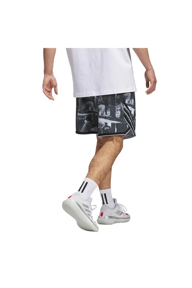 adidas Erkek  Beyaz  Şort CRAZYLITE AOP 5 JN2460 - 2