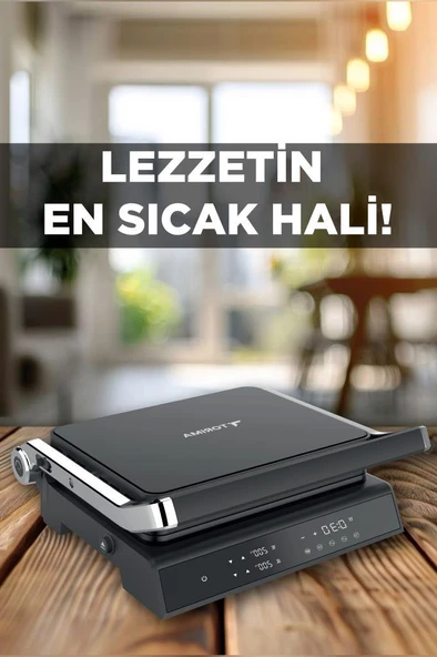 Torima TG-PRO500 Siyah 2000W Dijital Ekranlı Tost & Izgara Makinesi Çıkarılabilir Plaka - Resim 2