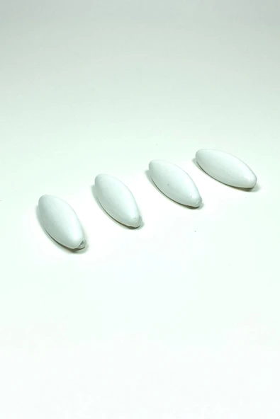 4 Adet Plastik Çengelli Eşarp Ve Şal İğnesi Beyaz 4 cm ürün görseli 1