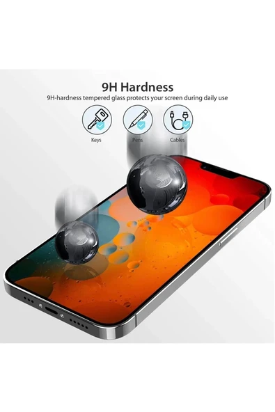 Iphone 13 Pro Max Uyumlu Hayalet Ekran Gizli Tam Kaplayan Kırılmaz Cam Seramik Ekran Koruyucu Film - 2