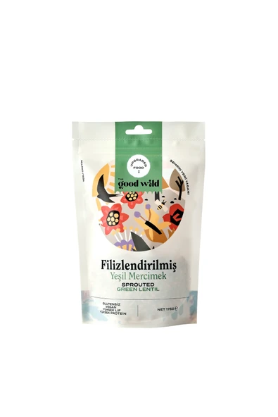 THE GOOD WILD Glütensiz Filizlendirilmiş Yeşil Mercimek 175 G
