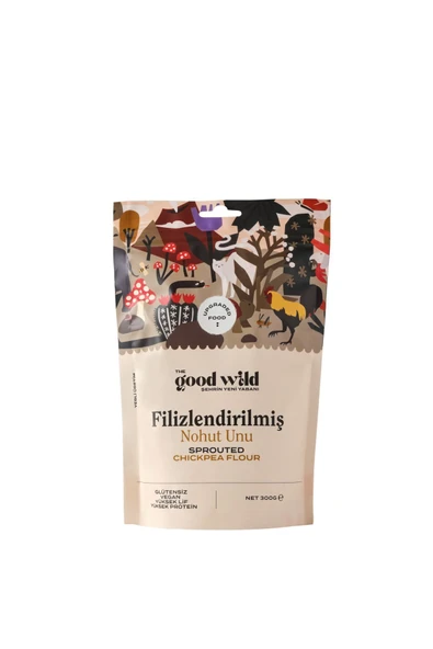 THE GOOD WILD Glütensiz Filizlendirilmiş Nohut Unu 300 G