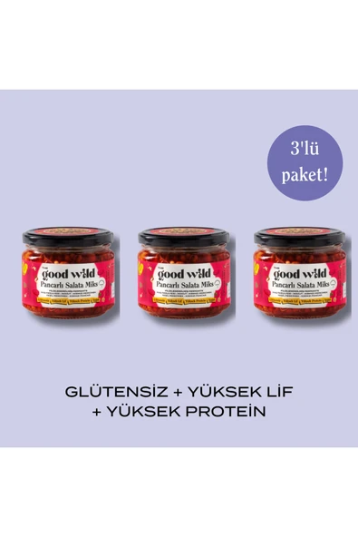 THE GOOD WILD Fermante Salata Miks Pancarlı 3'lü Paket