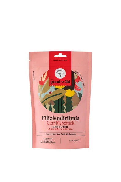 THE GOOD WILD Glütensiz Filizlendirilmiş Çıtır Mercimek 150 G