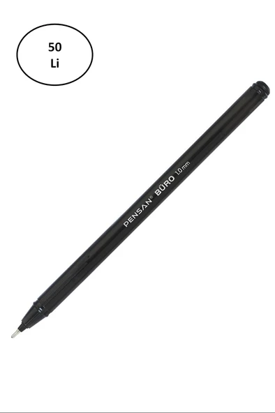Pensan Tükenmez Kalem 2270 Büro Tipi 1 Mm Siyah 50'li - 2