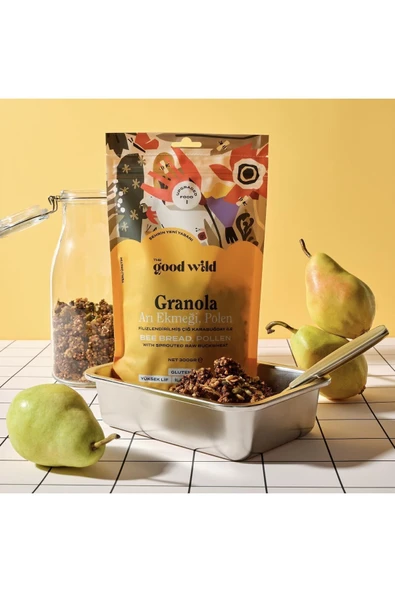 THE GOOD WILD Glütensiz, İlave Şekersiz Granola Arı Ekmeği, Polen 300 G - 3