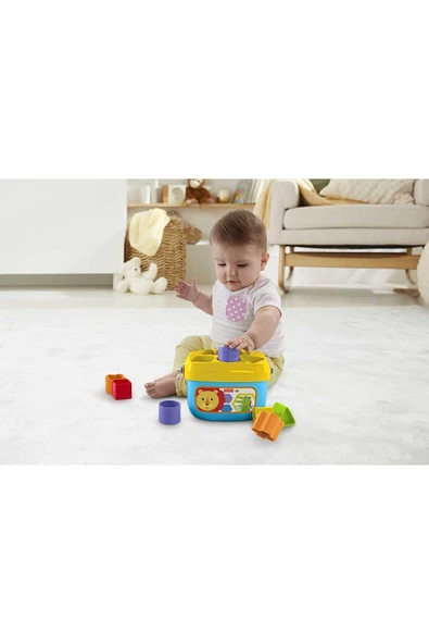FISHER PRICE Fisher-Price Renkli Bloklar - Kova ve 10 Adet Blok Yerleştirme Oyunu FFC84 - Resim 2