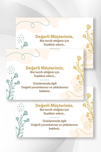 NY TEŞEKKÜR 03 KARTVİZİTİ 500 ADET