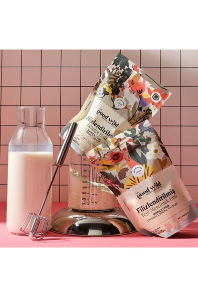 THE GOOD WILD Glütensiz Filizlendirilmiş Yeşil Mercimek Unu 300 G - 3