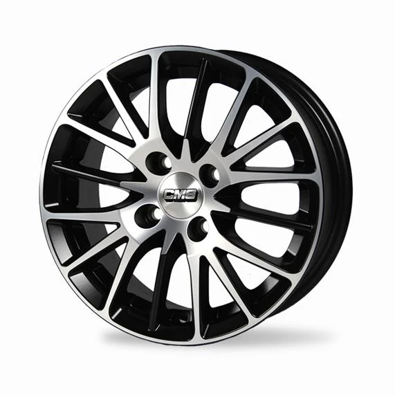 CMS-456-07 6.0x14" -4x108 ET35 63.4 Diamond Matt Black Jant (4 Adet) - 1
