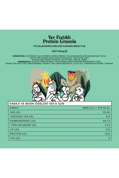 THE GOOD WILD Yer Fıstıklı Protein Granola 3'lü Avantaj Paketi - 3