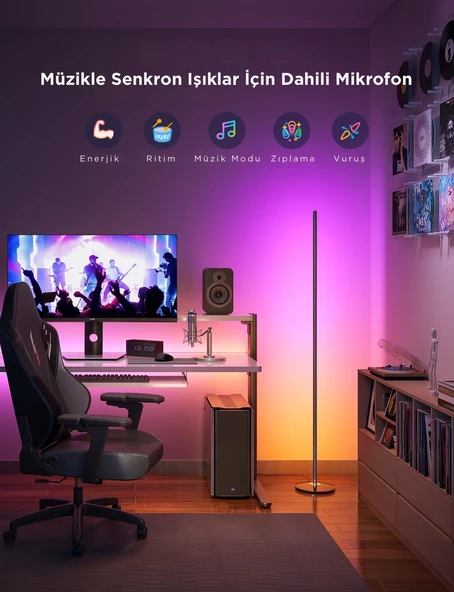 Govee Basic Akıllı Köşe Lambası Lite - Siyah - Resim 7