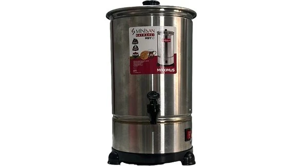 Minisan 10 Litre Motorlu Kaymakçı Yayık Makinesi - 2 Kademeli, Paslanmaz Çelik Gövde, Musluklu, Profesyonel Kullanım için İdeal ürün görseli 1