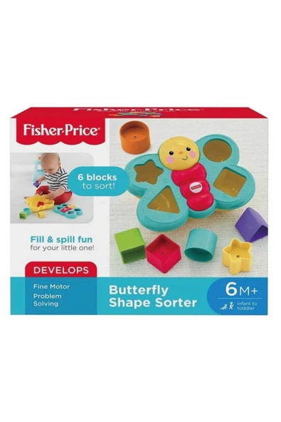 FISHER PRICE Şekil Eşleştirme Arkadaşı Kelebek - 1
