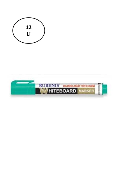 Rubenis Rbm-101Y Doldurulabilir Yeşil Tahta Kalemi 12'li ürün görseli 1