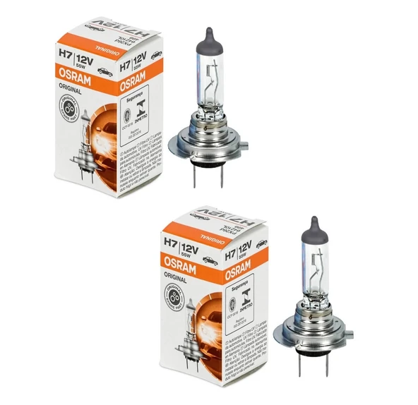 Osram H7 Ampul Standart 12V 55W 2 Adet ürün görseli 1