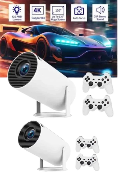 Full HD 8 GB Ayaklı Çift Kollu 4K Video Oyun Konsolu Taşınabilir ürün görseli 1