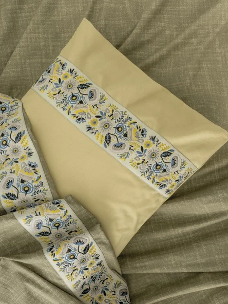 Cotton Box Folk Art Çift Kişilik Nevresim Takımı Rayen Lacivert - Resim 2